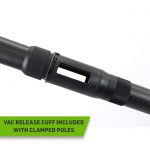 Vac release cuff included with clamped poles