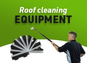Roof cleaning equipment and accessories